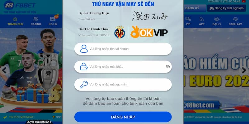 Hướng dẫn đăng nhập F8bet chi tiết từ A đến Z