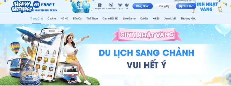 F8BET sở hữu giao diện website hiện đại và công nghệ tối ưu